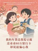 我妈年货送我霉豆腐，送弟弟80万银行卡，却说最偏心我